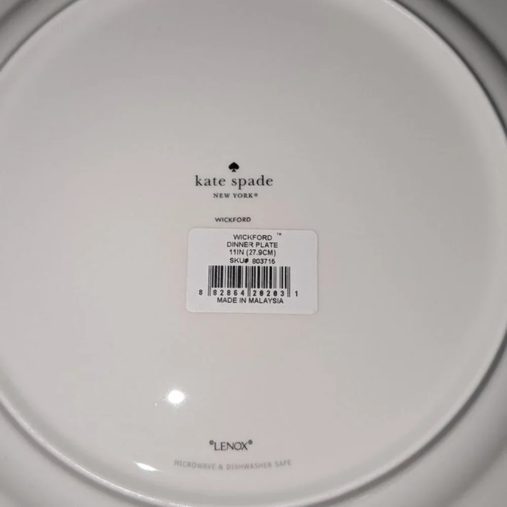 NEW Lenox Kate Spade Wickford Solid Rope Twist 11